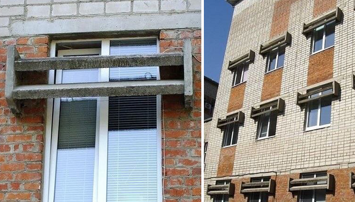 Зачем в некоторых советских многоэтажках над окнами устанавливались бетонные «козырьки» - Архитектура и интерьер