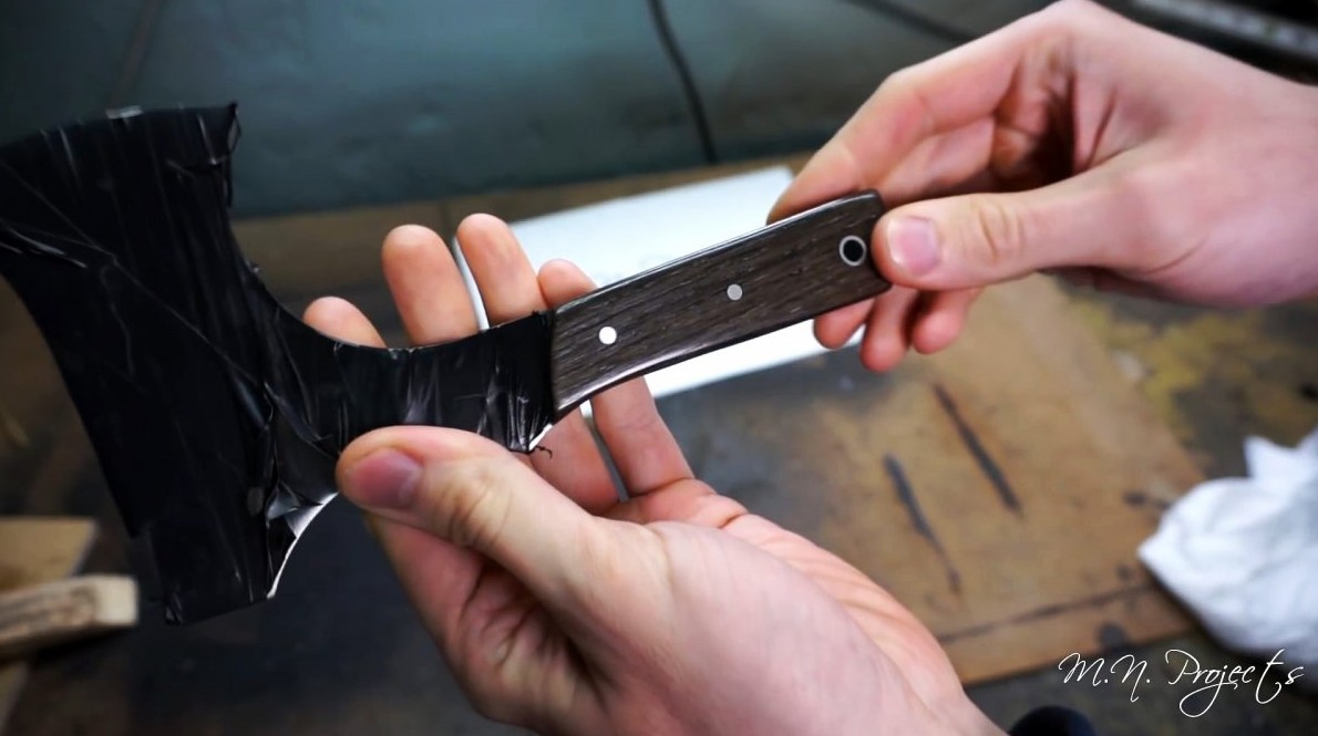 Как из старого диска сделать легкий походный топорик без ковки и термообработки