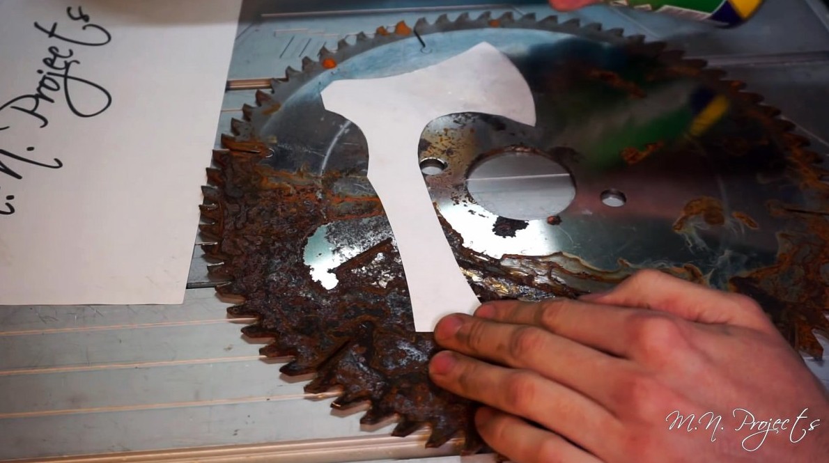 Как из старого диска сделать легкий походный топорик без ковки и термообработки