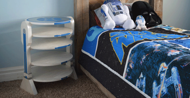 Прикроватная тумбочка в виде робота R2-D2 - «Сделай сам из дерева»