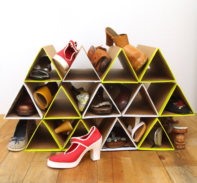 Шкафчик для обуви из картона - «Мебель своими руками»