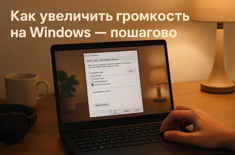 Как увеличить громкость звука на компьютере с Windows: простой способ через настройки системы - «Советы»