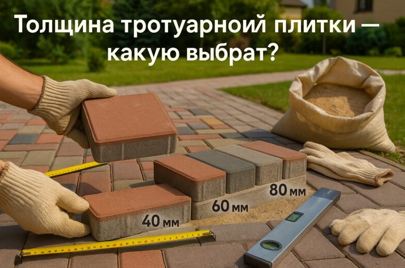 Какую толщину тротуарной плитки выбрать: советы для дачного участка и не только - «Советы»