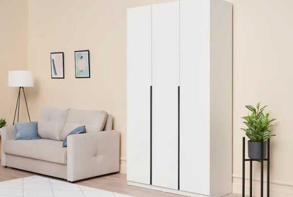 Шкаф 3-х створчатый Тивина белый текстурный, на что обратить внимание при выборе.